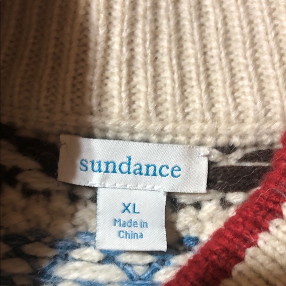 Sundance Anoki Blue and Cream Patterned Cardigan new Xl - Picture 5 of 9